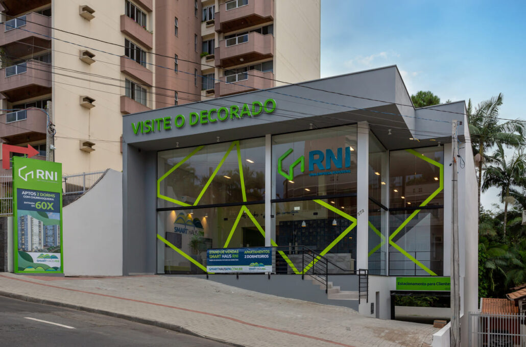 fachada stand de vendas